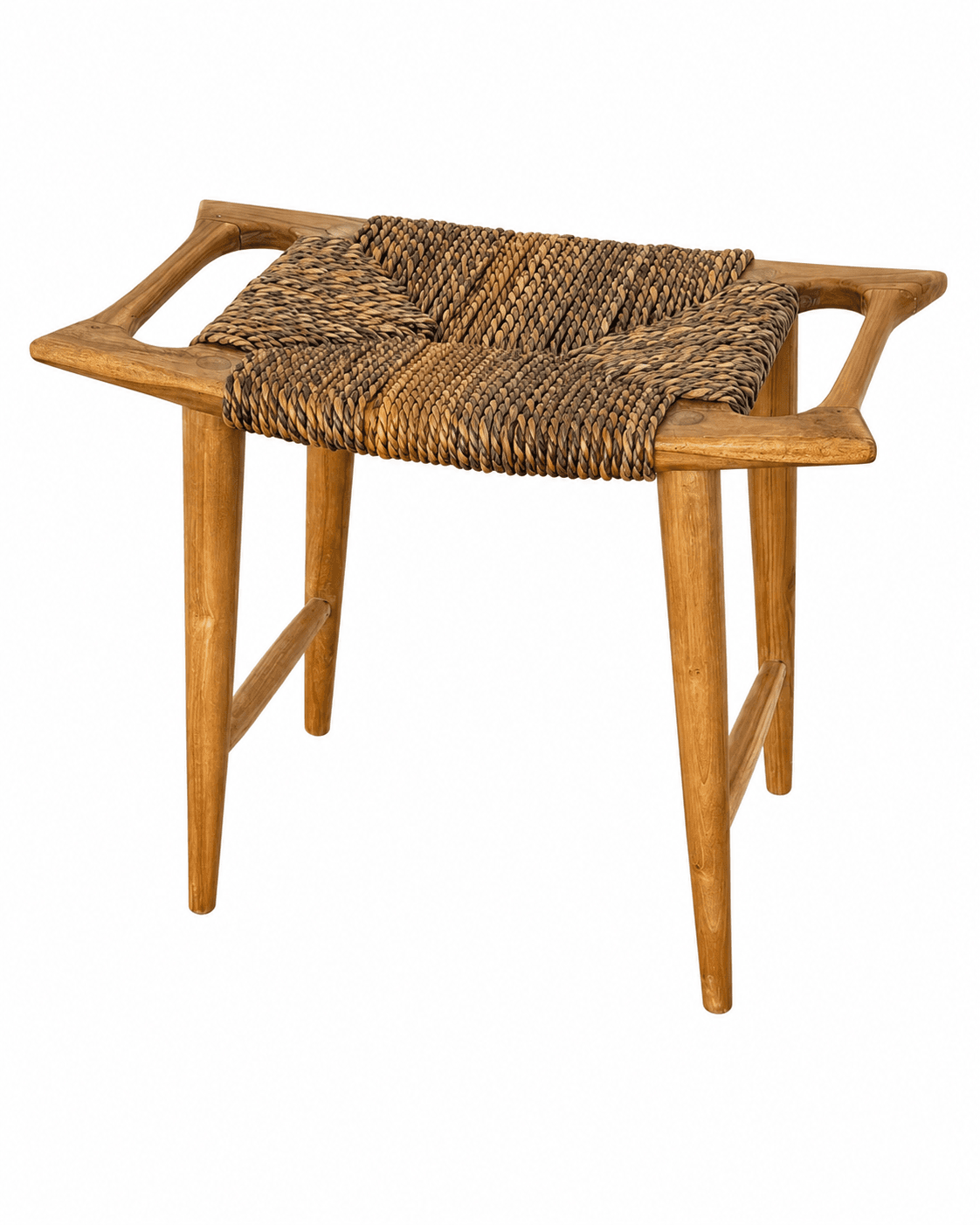 Fauteuil bois & corde tressée