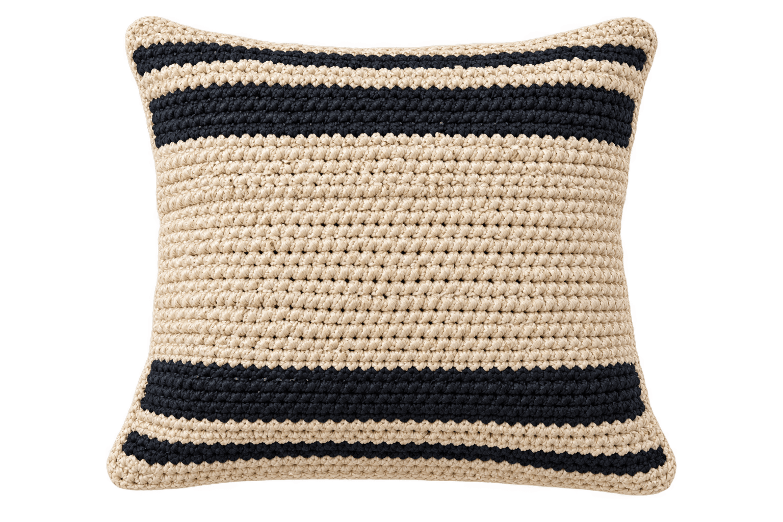 Coussin à fines rayures