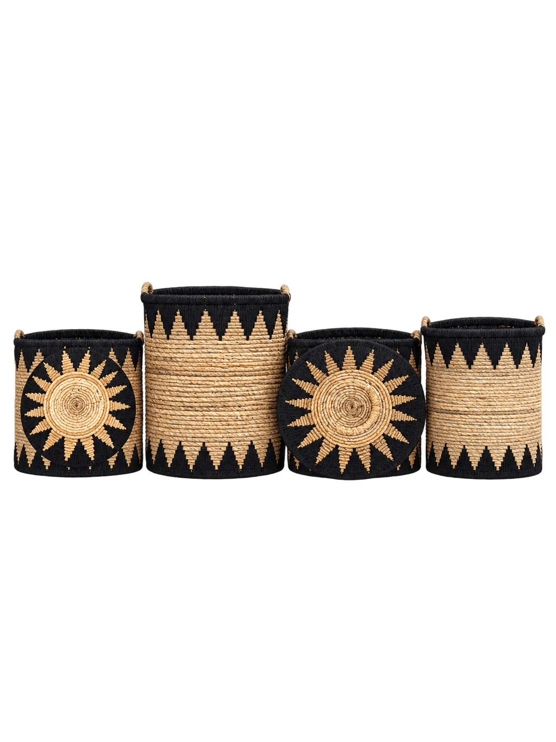 Paniers noir & naturel