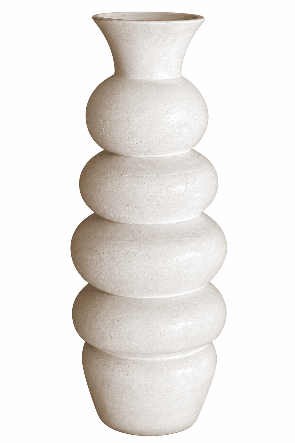 Jarre sculpturale blanche