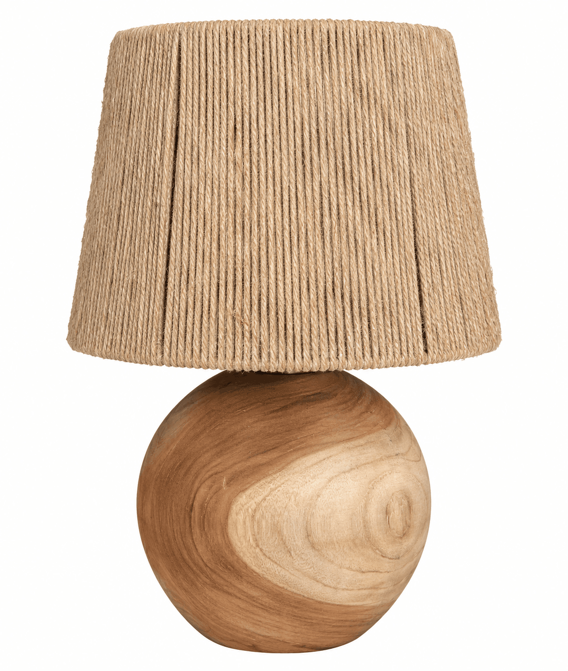 Lampe boule en bois