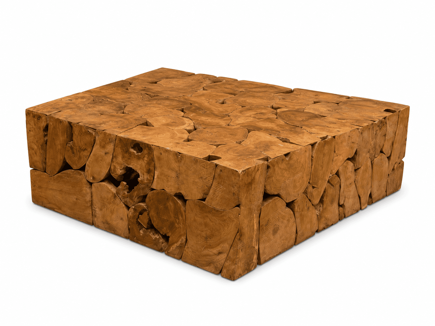 Table basse Pavés de teck